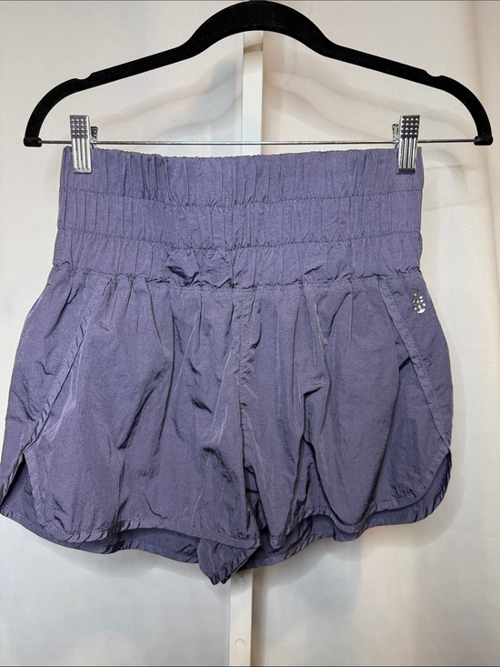 FP Movement by Free People Pants - Womens High-Waist Lavender Athletic Shorts
